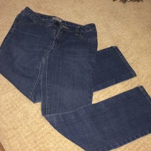 Denim Straight Leg Jeans